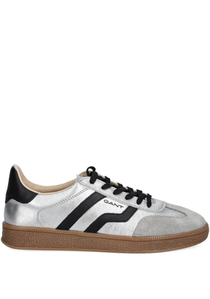 Gant Cuzima metallic leather sneakers - Silver