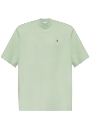 The Attico logo-embroidered T-shirt - Green
