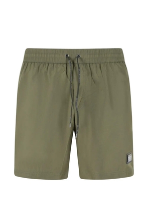 Dolce & Gabbana drawstring logo-patch shorts swim - Green