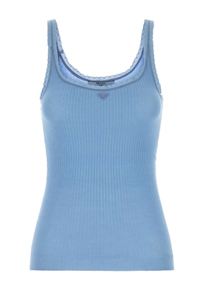 Prada cotton tank top - Blue