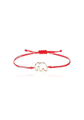 Yvonne Léon Elephant tie bracelet - Red
