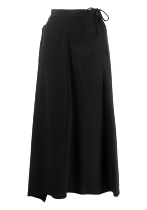 Y's drawstring A-line skirt - Black