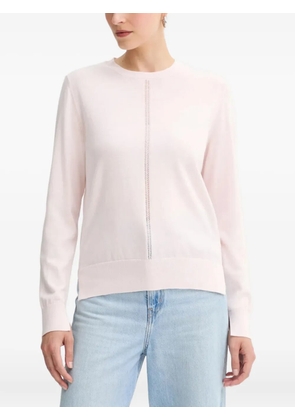 BOSS central-detail sweater - Pink