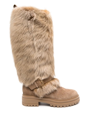 Gianvito Rossi panelled-design boots - Neutrals