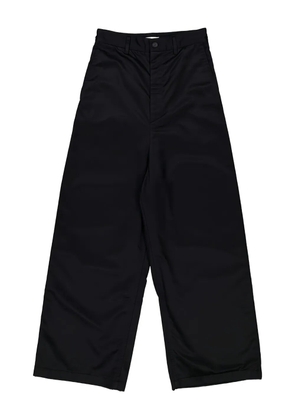 Balenciaga low-crotch wide-leg trousers - Black