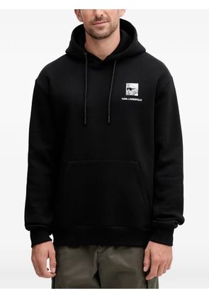 Karl Lagerfeld graphic-print hoodie - Black