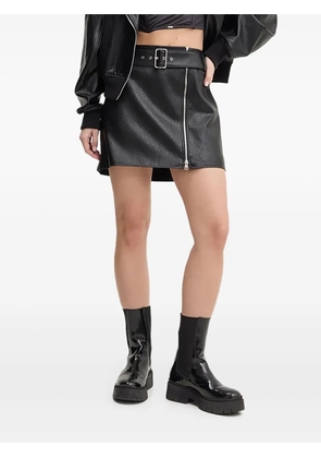 HUGO belted zip-front mini skirt - Black