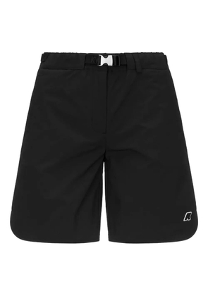 K-Way Hiky buckle-belt shorts - Black