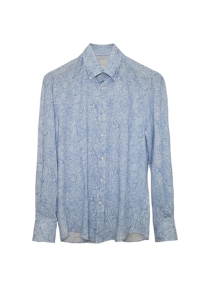 Brunello Cucinelli paisley shirt - Blue