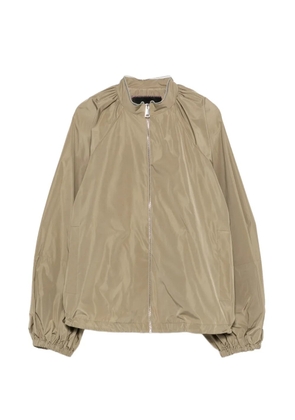 Fabiana Filippi gathered full-zip jacket - Green