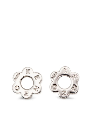 Kenzo flower-motif stud earrings - Silver