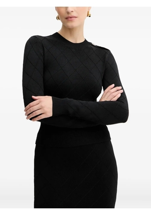 MARCIANO by GUESS diamond-effect button sweater - Black