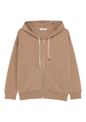 'S Max Mara zip-up hoodie - Brown