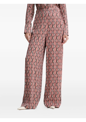 FRACOMINA patterned wide-leg trousers - Pink