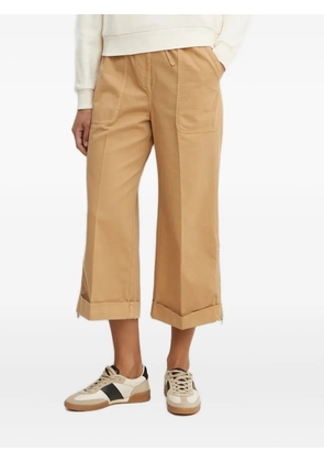 PINKO zip-detail cotton trousers - Brown