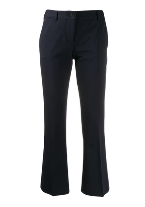 Alberto Biani cropped slim-fit trousers - Blue