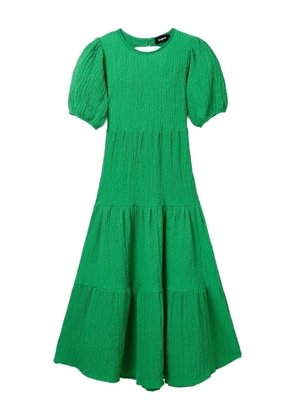 Desigual short-sleeve tiered midi dress - Green