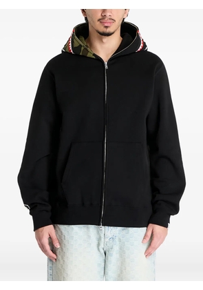 A BATHING APE® camo-shark hoodie - Black