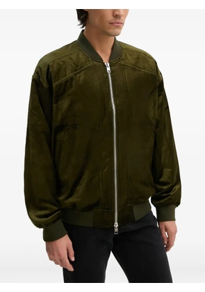 IRO zip-fastening velvet jacket - Green