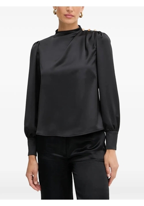 FRACOMINA button detail blouse - Black