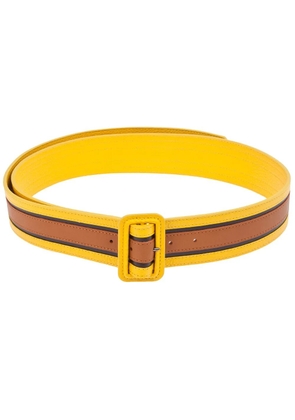 Burberry bi-colour leather belt - Yellow