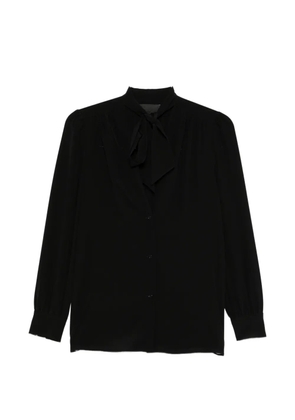Nili Lotan tie-neck shirt - Black
