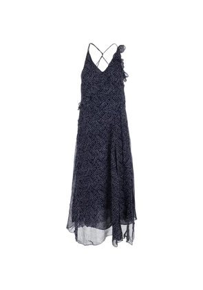 MARANT ÉTOILE Luxie ruffled maxi dress - Blue