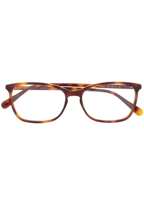 Gucci Eyewear square frame glasses - Brown