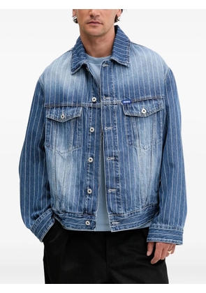 HUGO pinstripe denim jacket - Blue