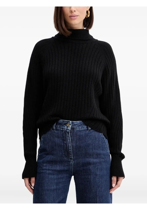 SIMONA CORSELLINI ribbed turtleneck sweater - Black