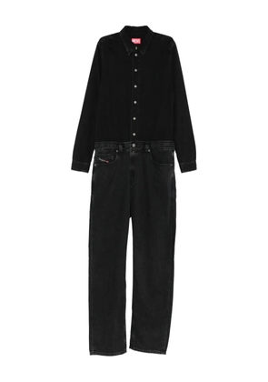 Diesel button-fastening jumpsuit - Black