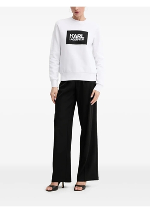 Karl Lagerfeld logo-print sweatshirt - White