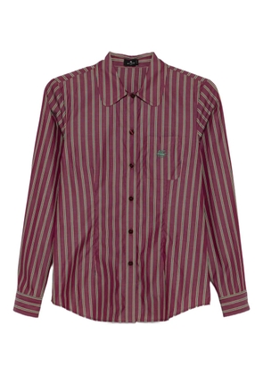 ETRO striped long-sleeve shirt - Red