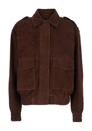 Arma flap-pocket jacket - Brown