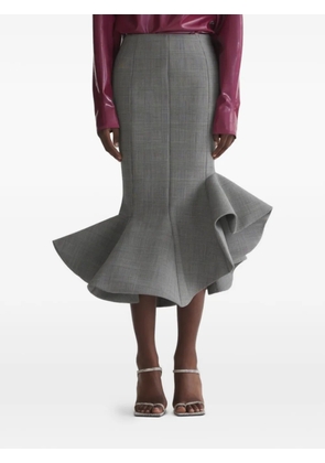 Mugler ruffled skirt - Grey