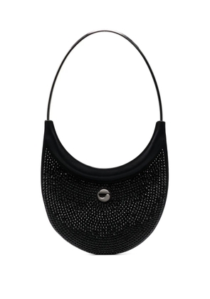 Coperni Ring Swipe crystal-embellished bag - Black