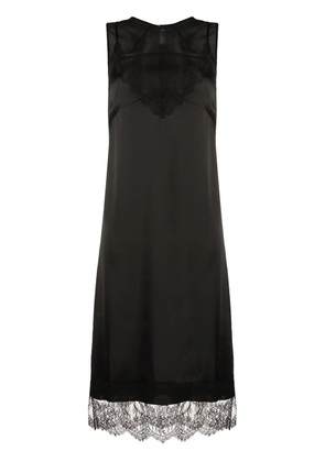 Nº21 lace-trim sleeveless dress - Black