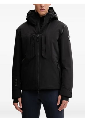 Ea7 Emporio Armani hooded ski jacket - Black
