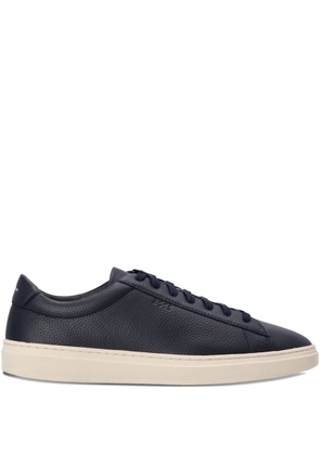BOSS leather lace-up sneakers - Blue