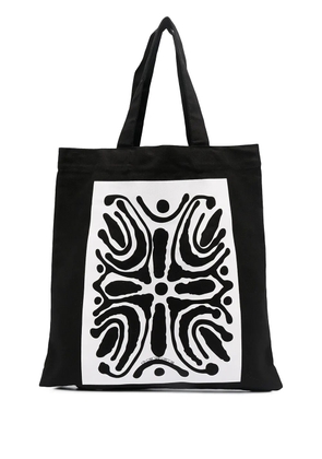 10 CORSO COMO abstract print tote bag - Black