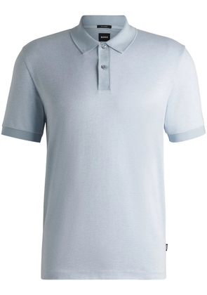 BOSS cotton polo shirt - Blue
