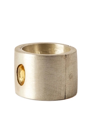 Parts of Four sterling silver Sistema sapphire ring - Gold