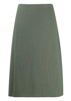 Bevza A-line midi skirt - Green