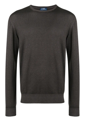 Barba round neck jumper - Brown