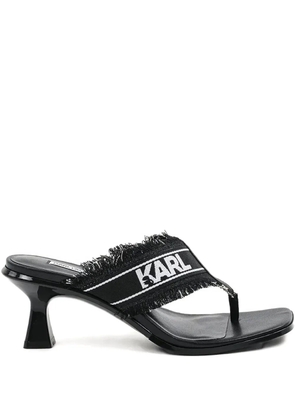 Karl Lagerfeld 70mm Panache II flip flops - Black
