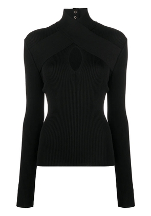 MSGM high neck knitted top - Black
