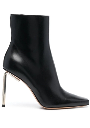 Off-White Allen 100mm leather ankle boots - Black
