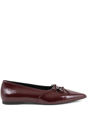 VAGABOND Hermine patent leather ballet flats - Red