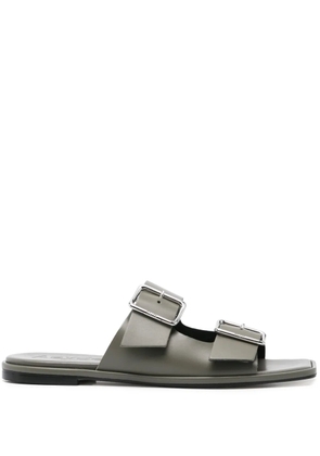 Aeyde leather flat sandals - Grey