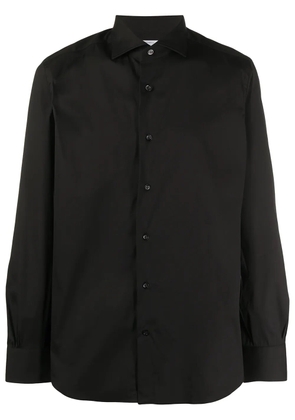 Mazzarelli fitted buttoned shirt - Black